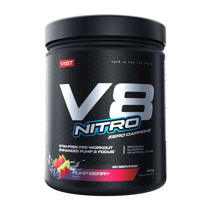 VAST SPORT Pre-workout V8 NITRO, 20 doza, Pumpberry