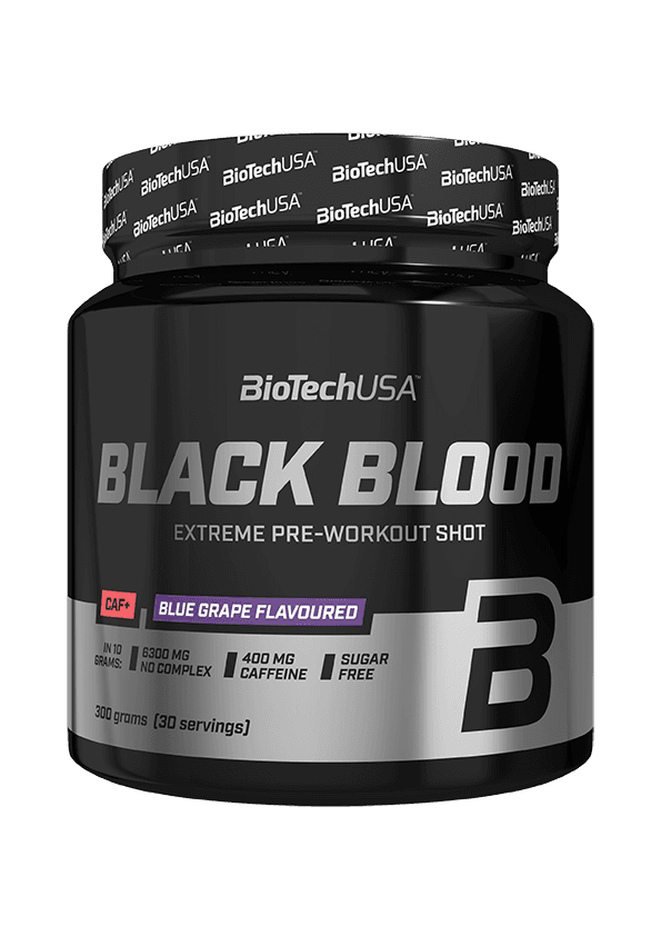 BIOTECHUSA Pre-workout Black Blood CAF+, 300g, Borovnica