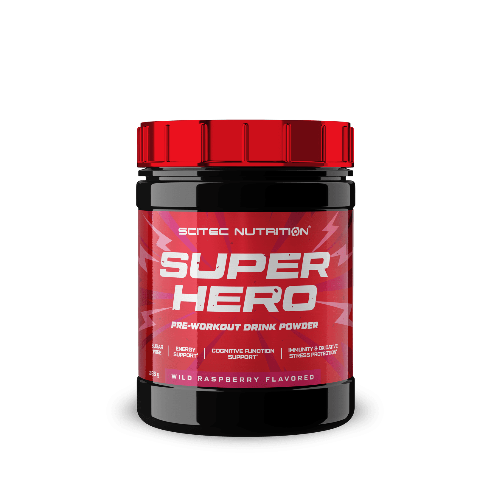 SCITEC NUTRITION Pre-workout SUPERHERO, 285g, Šumsko voće