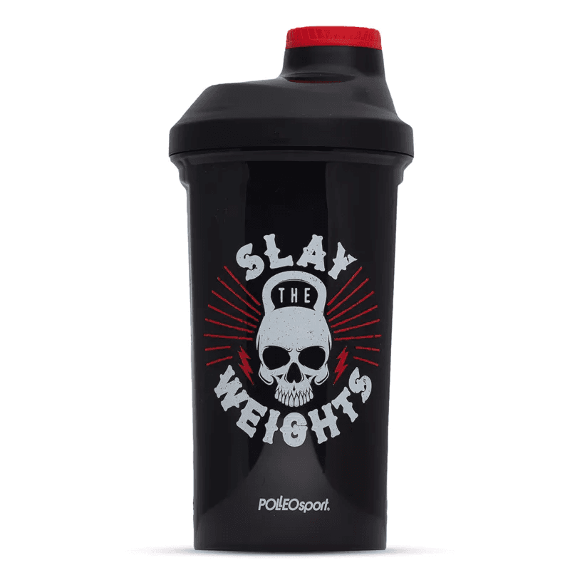 POLLEO SPORT Šejker, DEFENDER SLAY THE WEIGHTS, 600 ml, Crni