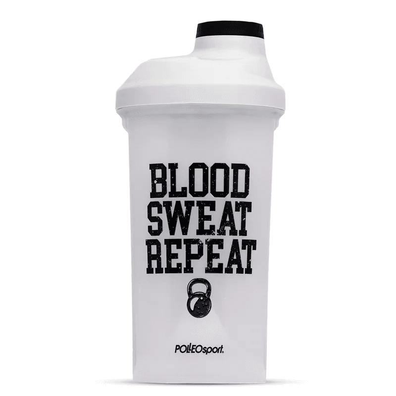 POLLEO SPORT Šejker, DEFENDER BLOOD SWEAT REPEAT, 600 ml, Bjeli