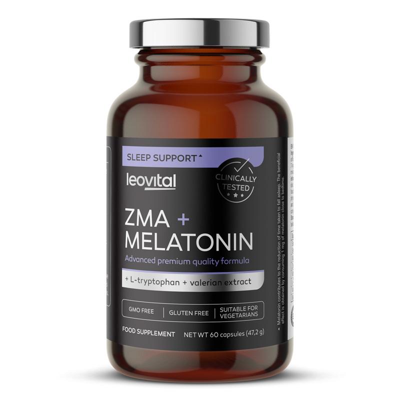 LEOVITAL Vitamini i minerali ZMA + MELATONIN, 60 kapsula
