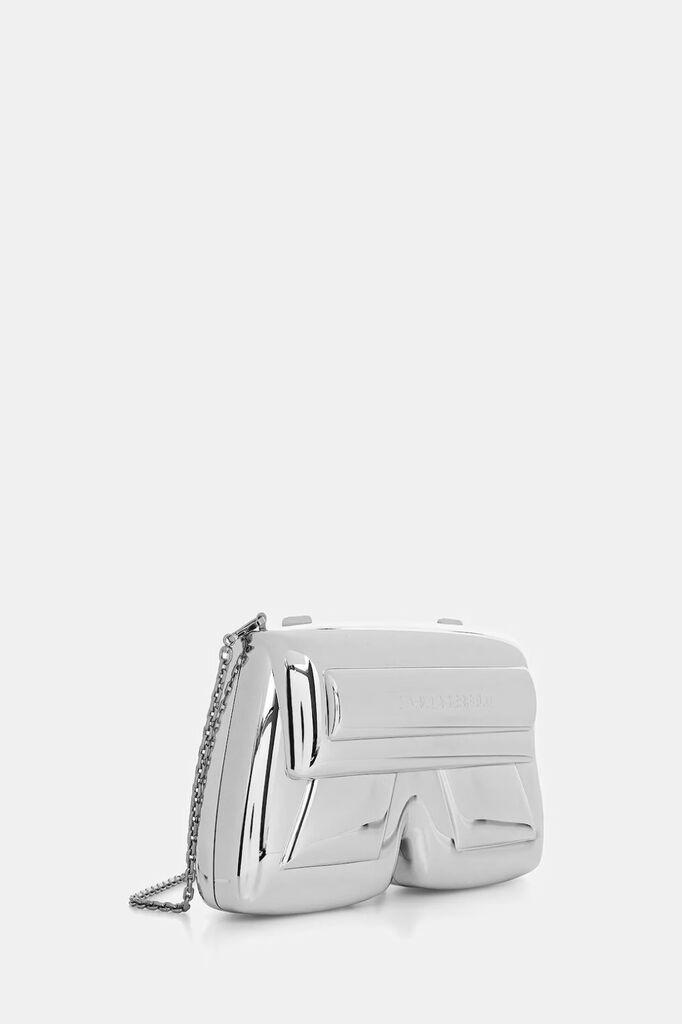 Karl Lagerfeld Ženska torba SS26ŽAB1W30128999S6, Srebrne boje
