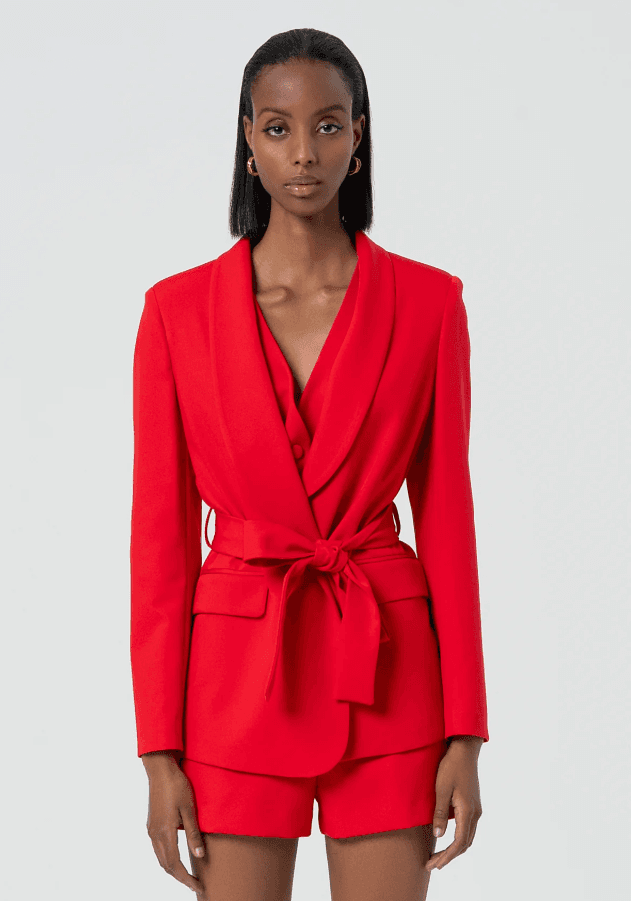 Fracomina Ženski sako SS26ŽRFR26SJ3002W101, Crveni