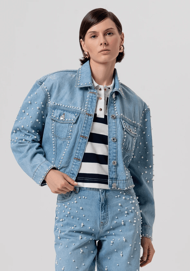 Fracomina Ženska jakna SS26ŽRFR26SJ4004D062, Plava