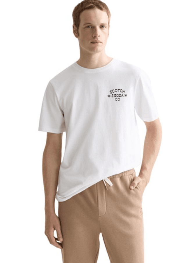 Scotch & Soda Muška majica SS26MRSS183186101, Bijela