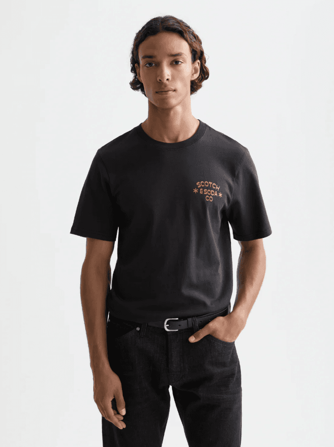 Scotch & Soda  Muška majica SS26MRSS183186001, Crna