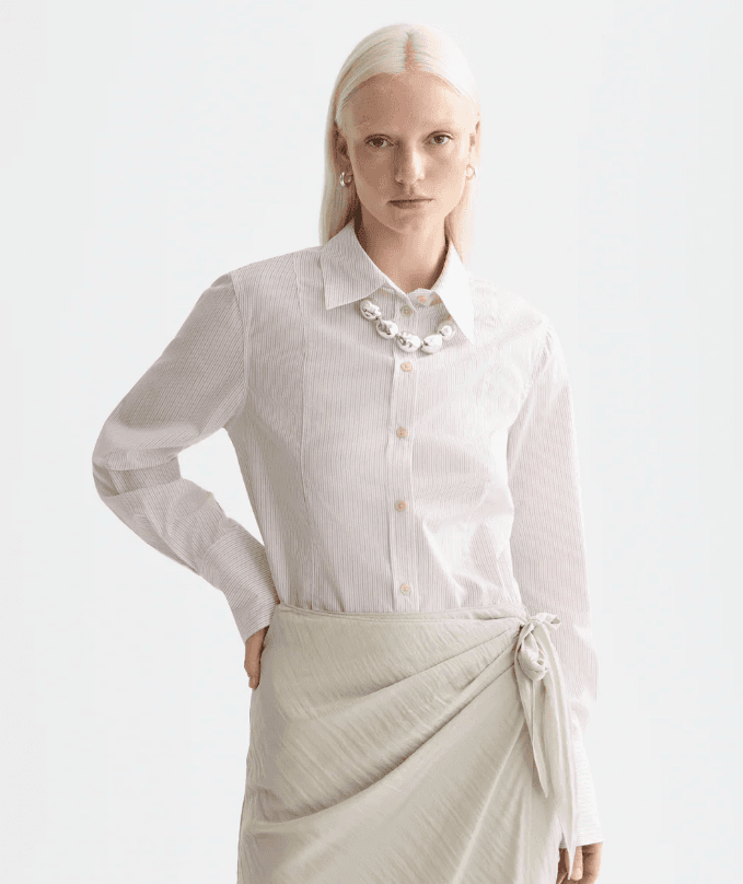 Scotch & Soda Ženska košulja SS26ŽRSSU9B01134TU221, Bež
