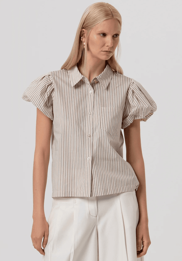 Fracomina Ženska košulja SS26ŽRFR26ST6009W508, Krem