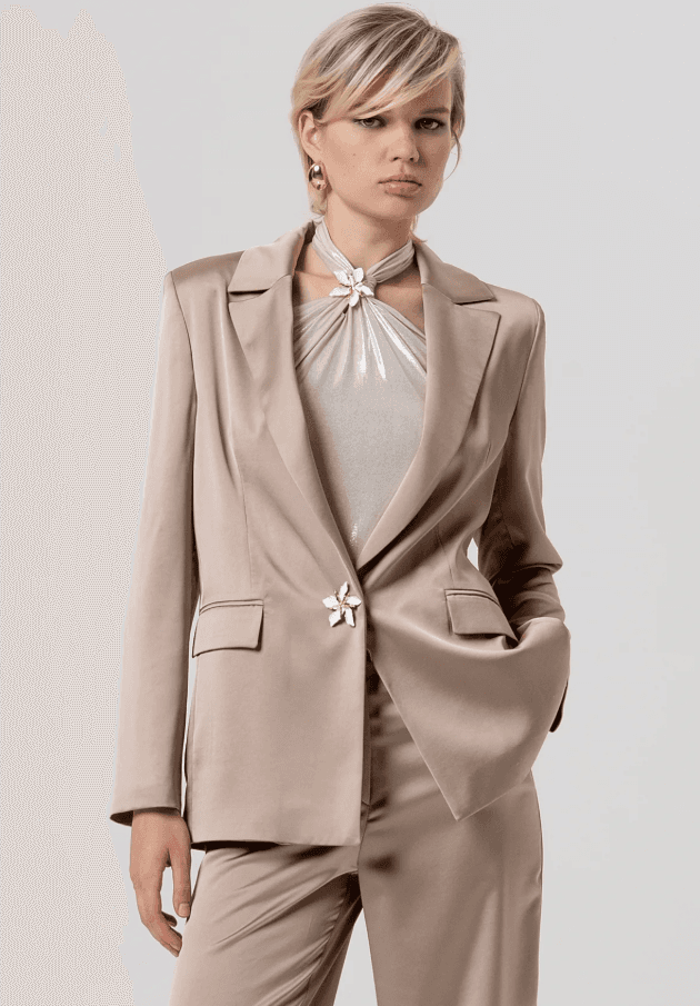 Fracomina Ženski sako SS26ŽRFQ26SJ3005W050, Bež