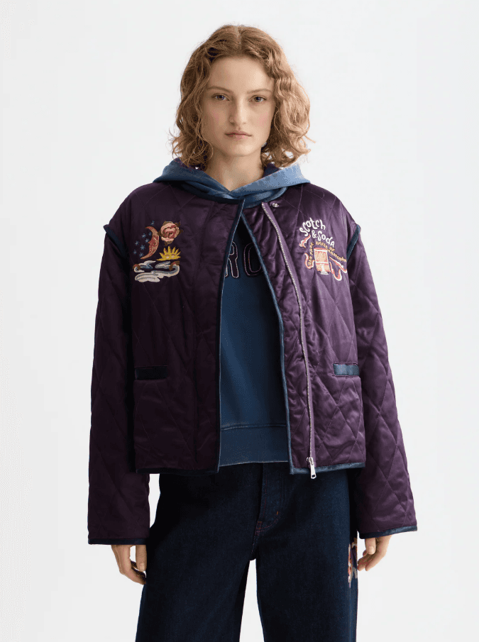 Scotch & Soda Ženska jakna SS26ŽRSSU9G01141TU508, Ljubičasta