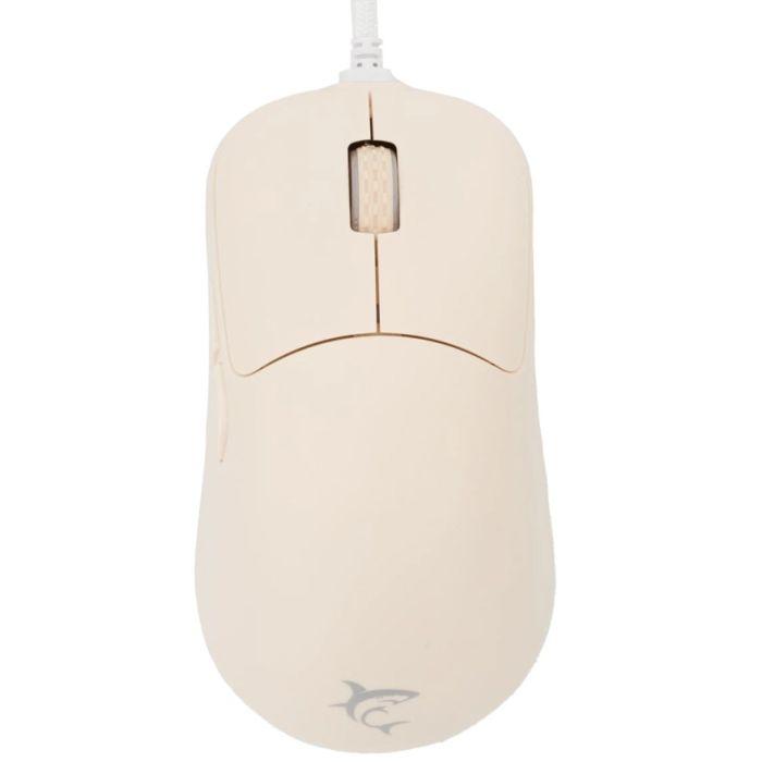White Shark gejmerski miš GM 5014 Graphene, USB, 12400 DPI, bež