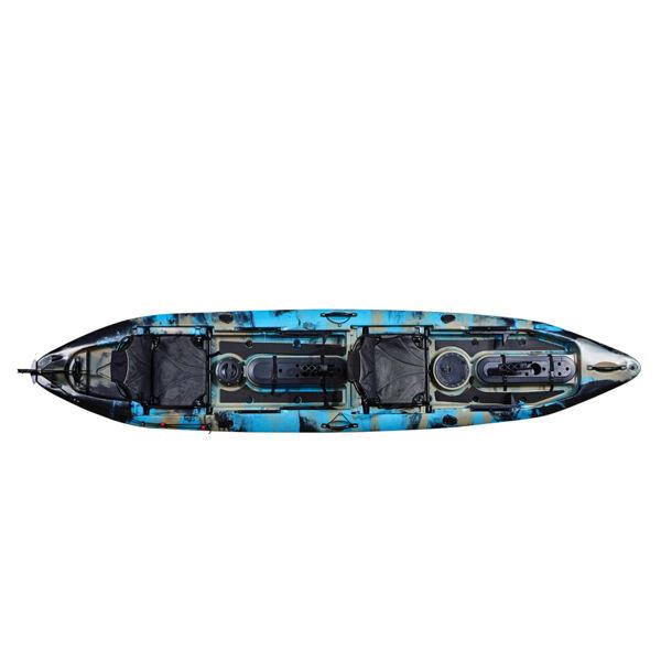 Kajak LSA Rhodeus Fishing K2 Sit-On-Top 4.50, Šareni