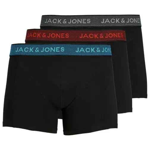 Jack & Jones Muške bokserice, 3 komada, Crne