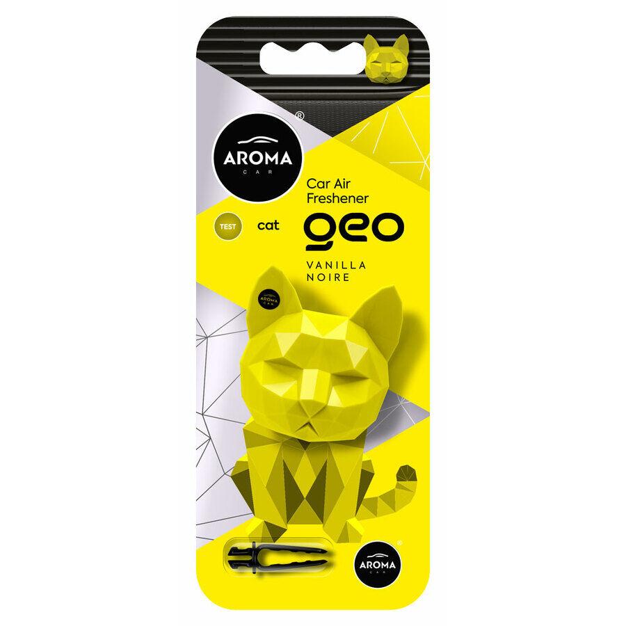 Aroma Car Polymer Geo Mačka Yellow Vanila Noire