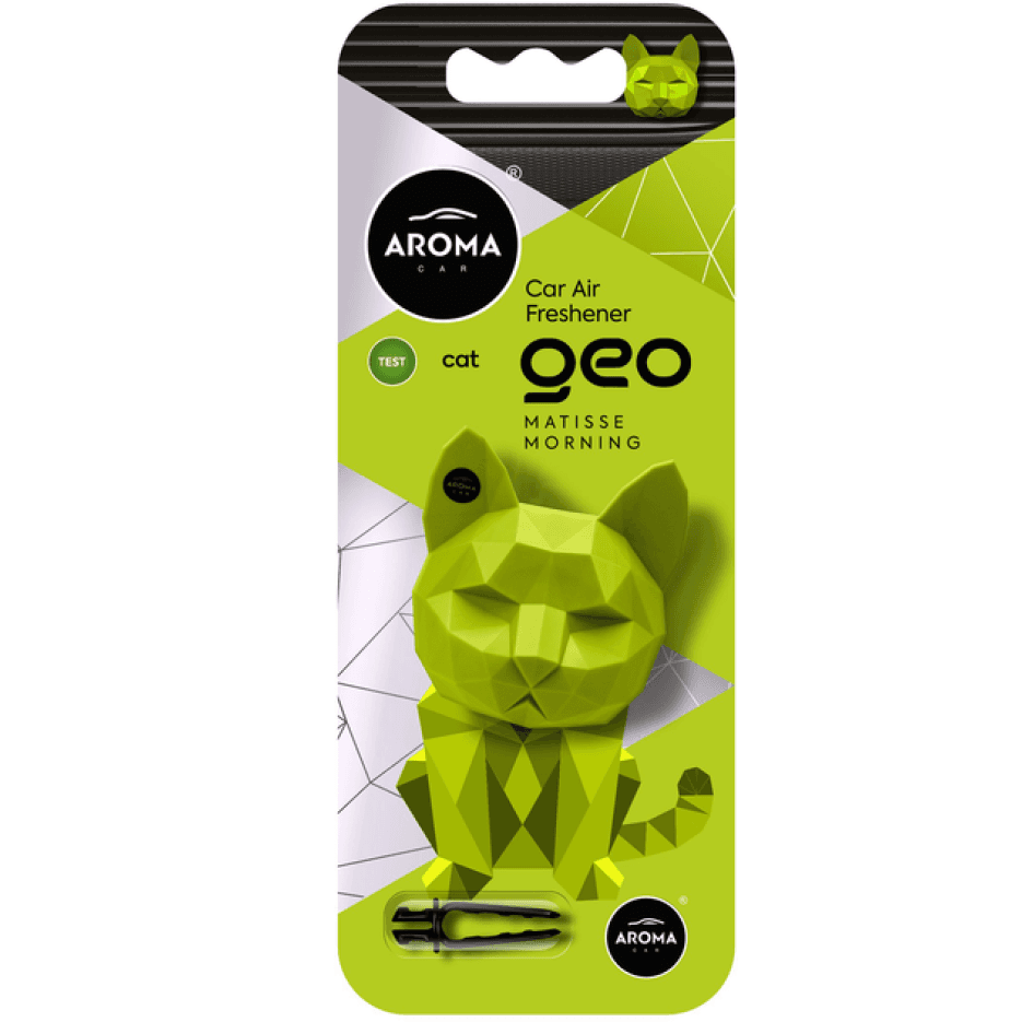 Aroma Car Polymer Geo Mačka Green Mattise Morning