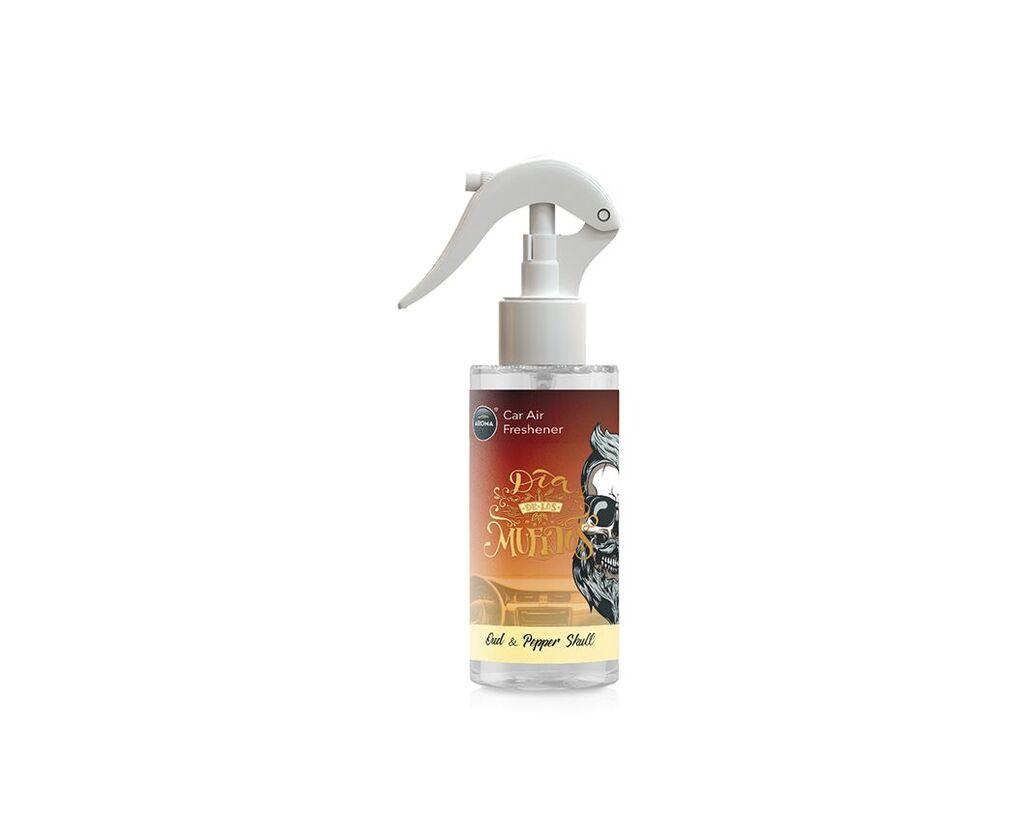 Aroma Car Dia De Muertos Spray Oud&Pepper Skull 150Ml.