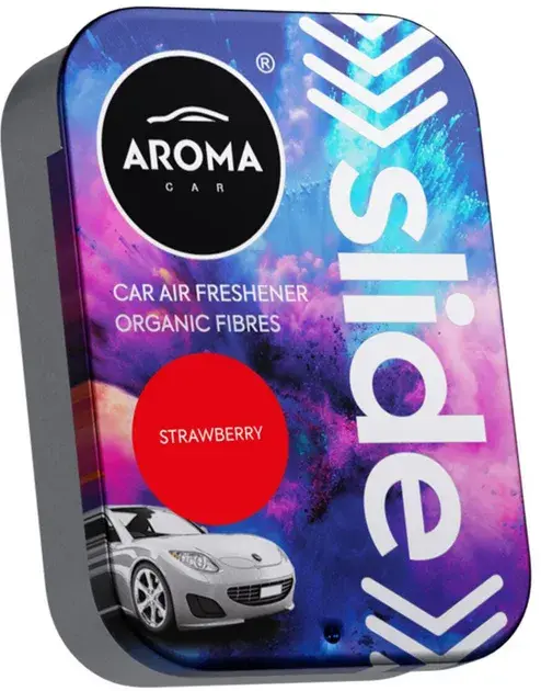 Aroma Car Organic Slide Dis+Pet Hook Jagoda 30G