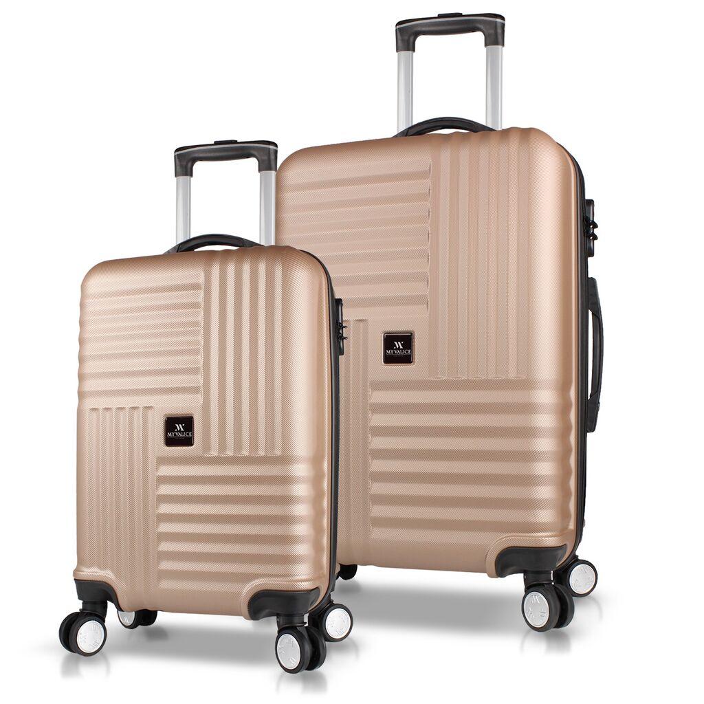 MyValice set kofera 8203, 2 dijela, zlatna boja