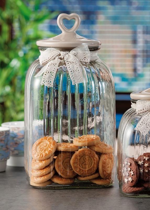 Staklena Posuda Sa Poklopcem Cm15X15Xh33