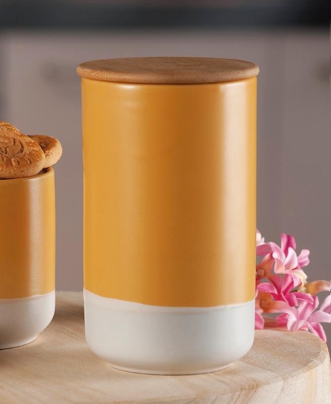 Porcelanska Zdjela Sa Poklopcem Od Bambusa   D95Xh165