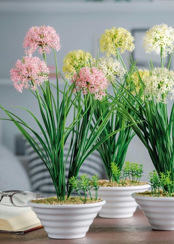 Plastični Cvijet U Saksiji  D12Xh32