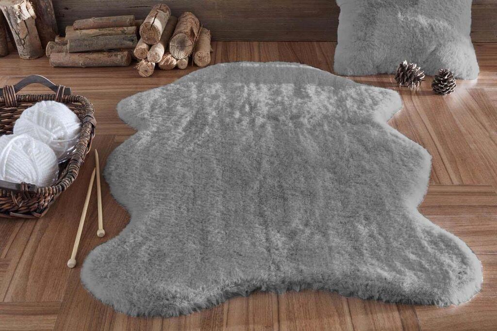 Conceptum Hypnose tepih od umjetnog krzna, 70 x 100 cm, siva