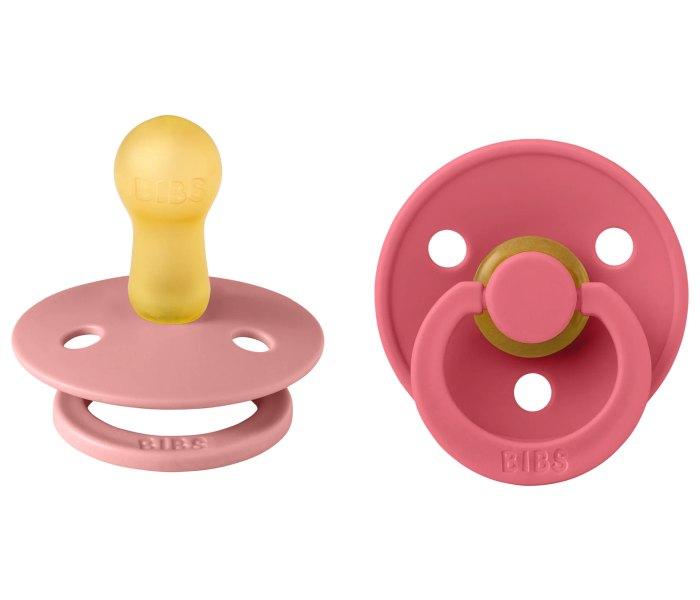 BIBS duda, 0-6m, 2 komada, Dusty pink & Coral