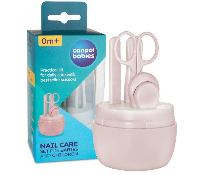 CANPOL BABIES set za njegu noktiju za bebe roze