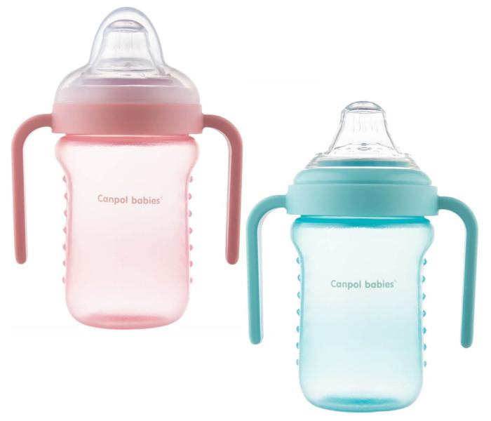 Canpol Šolja za bebe sa silikonskim kljunom  220ml.