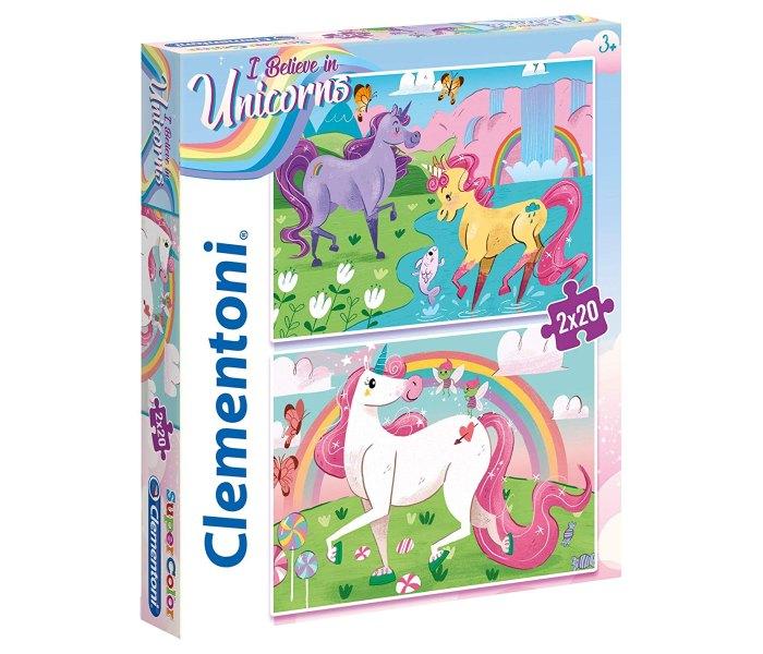 CLEMENTONI Puzzle Unicorns Brilliant 2/1