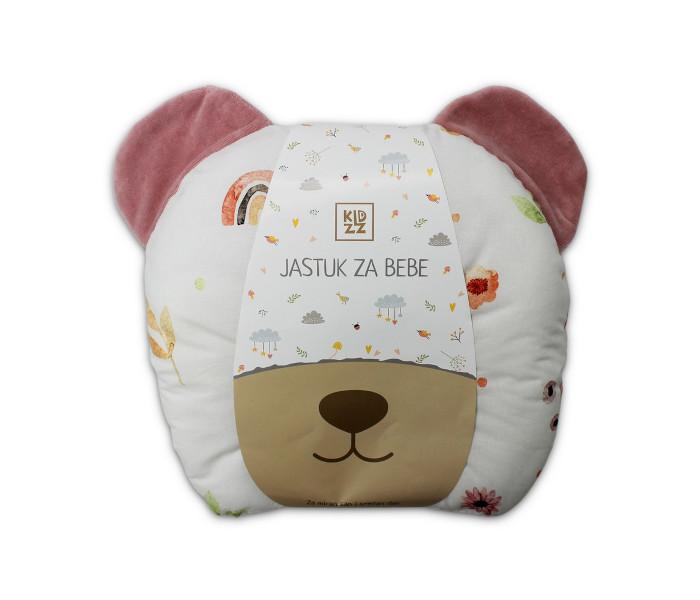 Kidzz jastuk sa ušima za bebe, Meda-Cvjetići, Roze