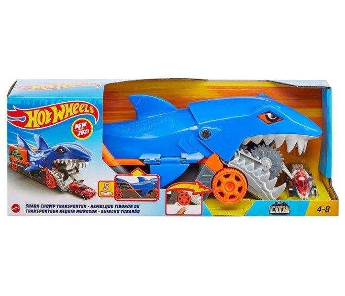 HOT WHEELS Shark transporter plavi