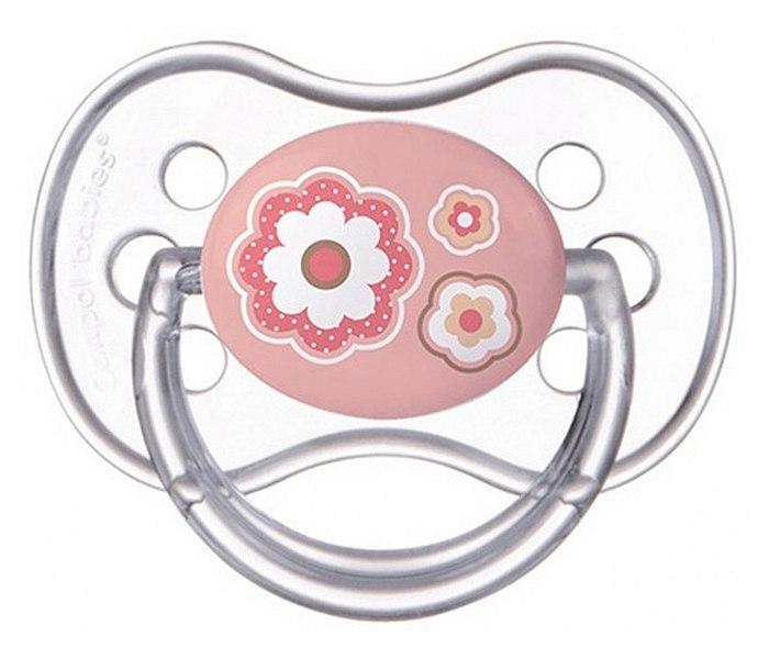 Canpol Varalica silikon symmetric 18 mjeseci pink flowers ,Roze