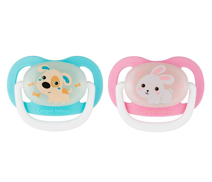 Canpol Varalica silikon ortod. 0-6mj bunny&company ,Roze
