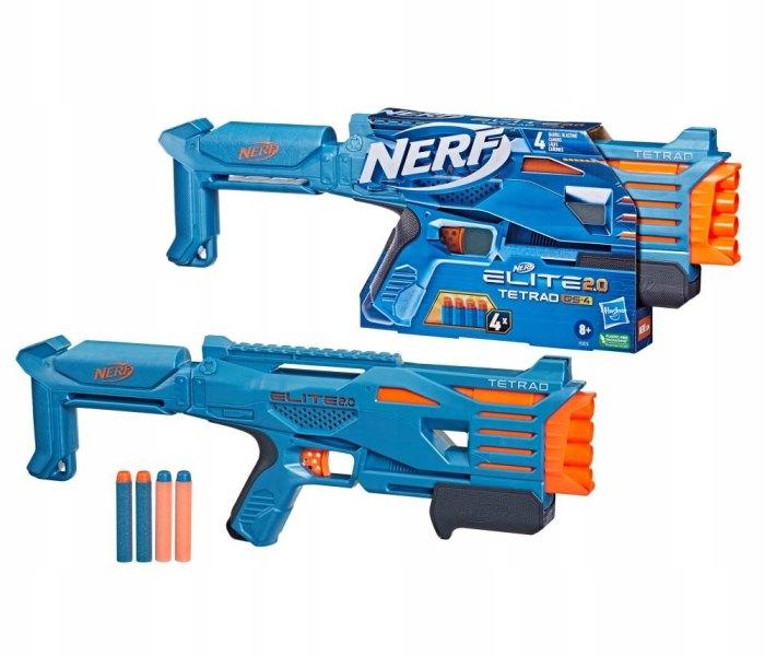 Nerf Igračka elite 2 tetrad qs ,Plava