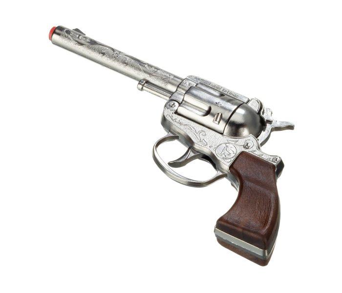 Gonher Metalni pistolj 100 shots revolver ,Siva