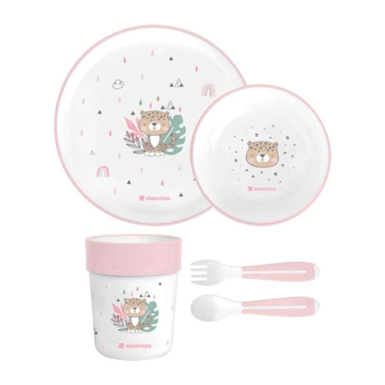 Kikka Boo Posude Pp Set Savanna Pink Roze