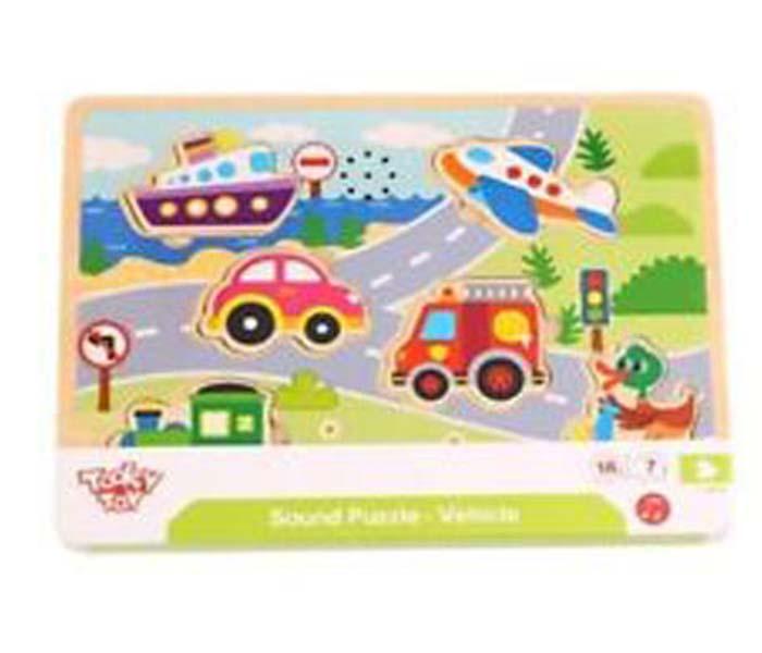 TOOKY TOY Drveni zvučni umetak - Vozila
