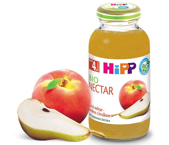HIPP Rastvor breskve i kruške, 200 ml