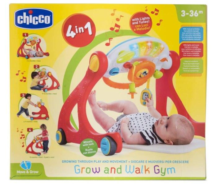 Chicco  4u1 Gimnastika i hodalica, 3-36mj,  Crvena