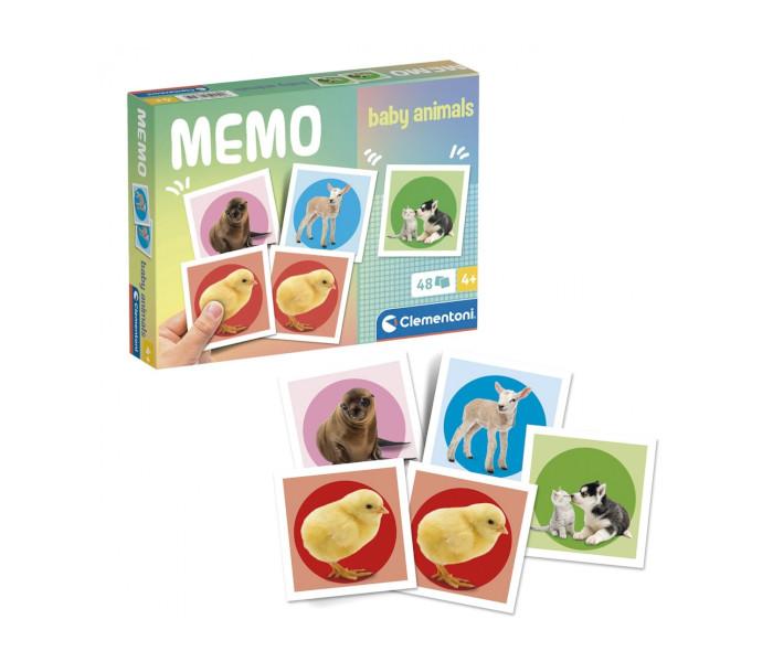 Clementoni Igračka memo pocket Noli baby animals, Šarena