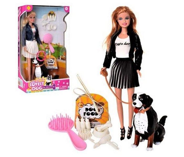 Defa Igračka lutka  Lucy set sa psom, Šarena