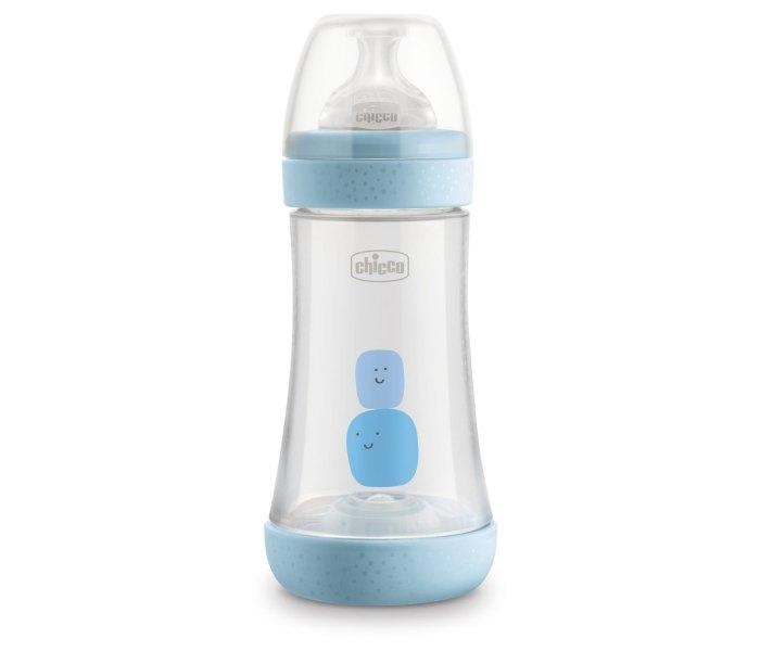 CHICCO Plastična boca perfect5 240ml plava 0m+ silikon