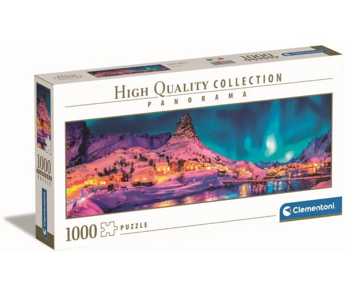 Clementoni Igračka Puzzle 1000 kom. panorama colorful night over Lofoten Islands
