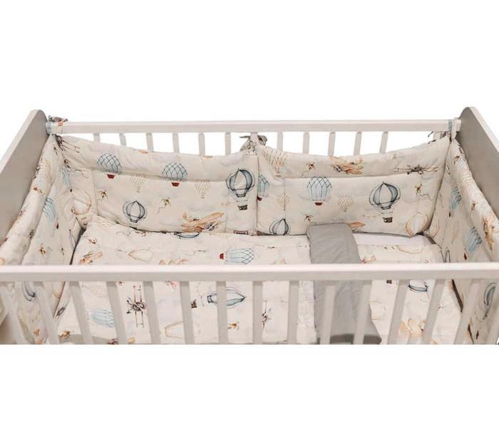 Kidzz Posteljina 6 djelova avion, Bijela