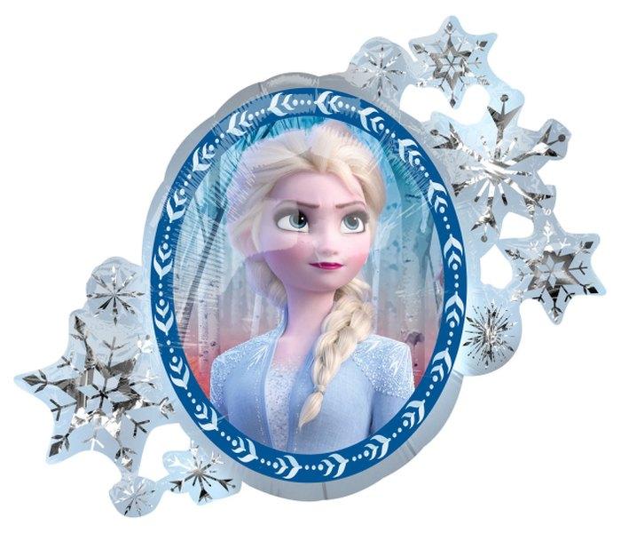 Amscan Balon od folije oblika Frozen 2, 76x66 cm, Bijeli