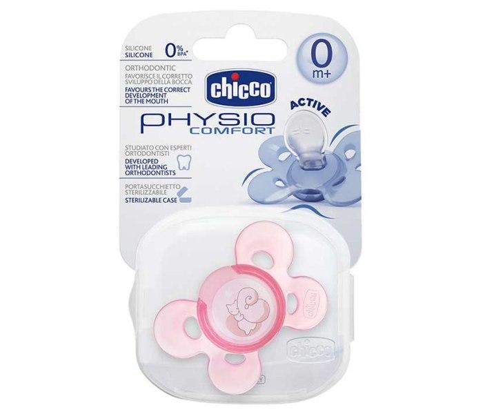 Chicco Varalica physio silikon 0-6m 1/1 0%bpa-roza comfort ,Roze