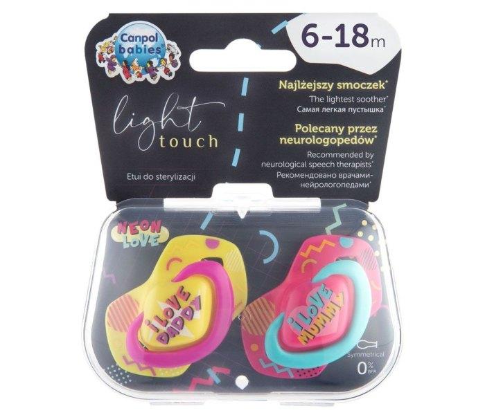 CANPOL BABIES Silikonska lutka za bebe Love 6-18M 2/1 neon roza i žuta