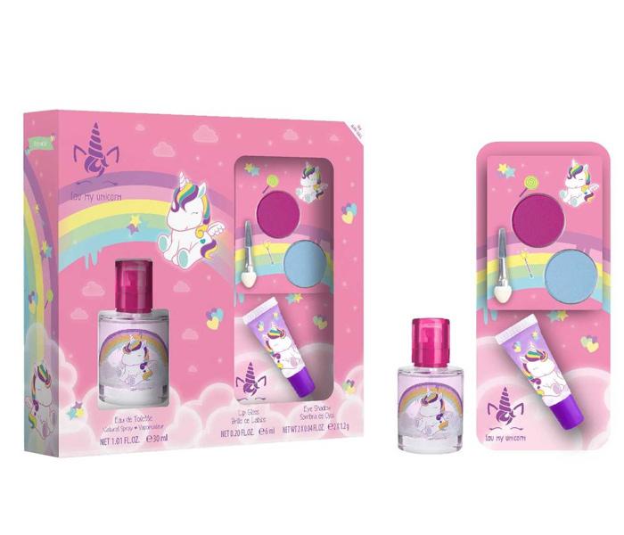 Set toaletna voda Unicorn30ml. +sjaj za usne+ sjenka za oči